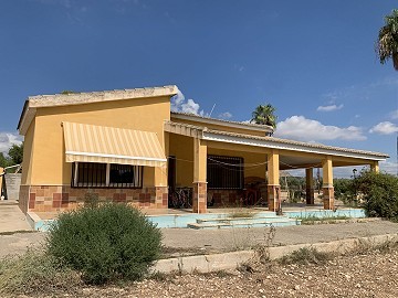 Villa con 4 dormitorios y 2 baños, amplia parcela con espacio para piscina, establos o negocio.